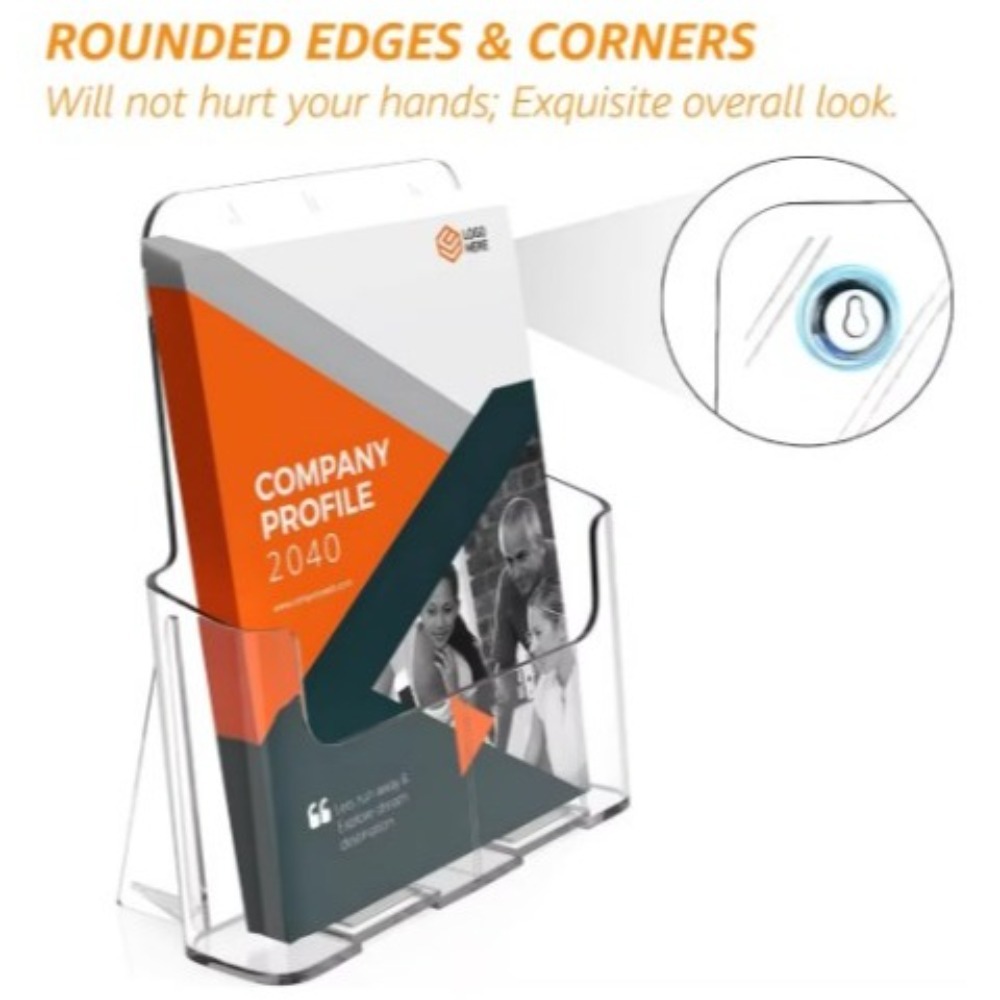 Tempat Brosur Ukuran A4 Tahan  - Magazine Holder Rack ulasan dan harga