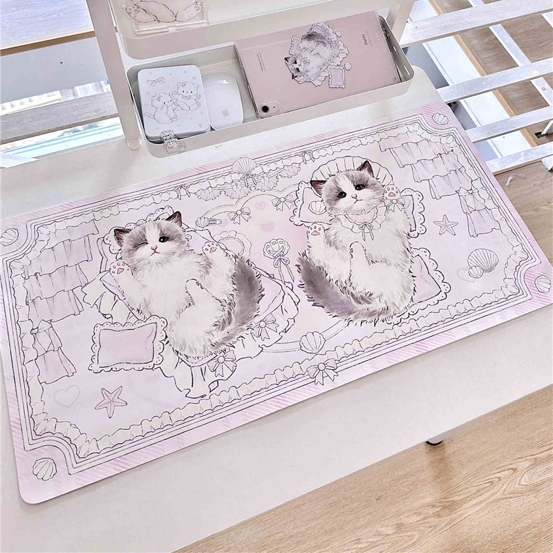 Alas meja kulit Ragdoll seri k - Leather Desk Pad ulasan dan harga